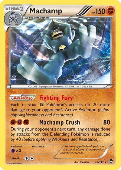 Machamp - 046/111 - XY Furious Fists - Deck Exclusives