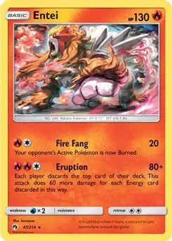 Entei - 047/214 - SM Lost Thunder - Deck Exclusives