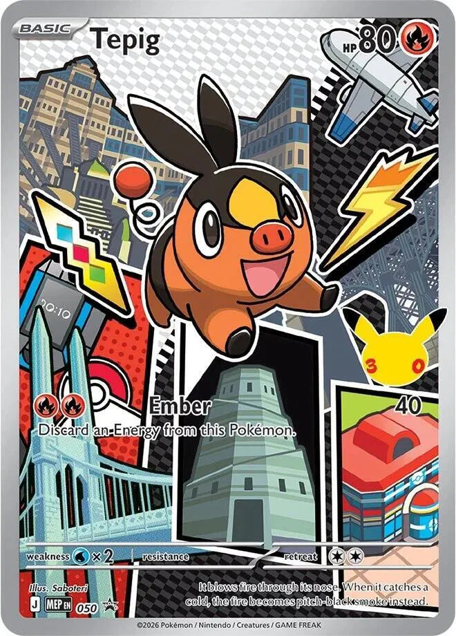 Tepig - 050 - Mega Evolution Promo