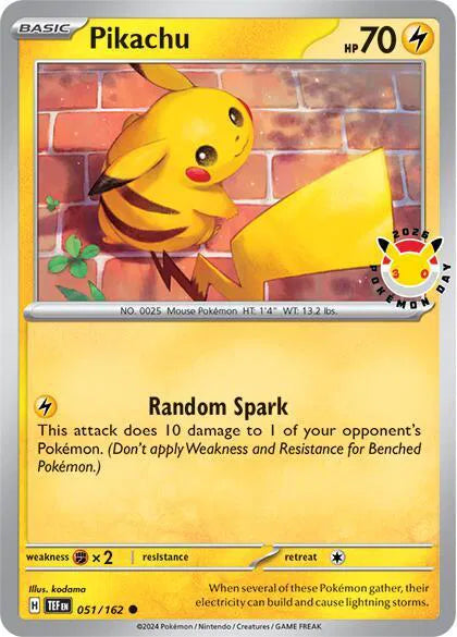 Pikachu - 051/162 - Pokemon Day 2026 - Miscellaneous Cards & Products