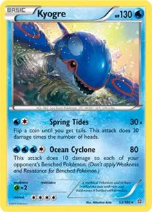 Kyogre - 053/160 - Cracked Ice Holo - Deck Exclusives