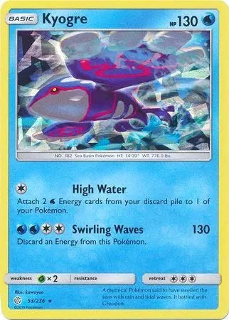 Kyogre - 053/236 - Cracked Ice Holo - Deck Exclusives