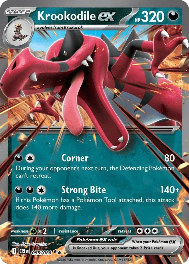 Krookodile ex - 055/086 - Chaos Rising