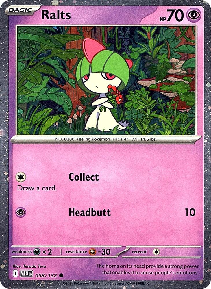 Ralts - 058/132 - Cosmos Holo - Miscellaneous Cards & Products