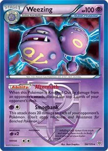 Weezing - 058/135 - BW Plasma Storm - Deck Exclusives
