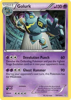 Golurk - 059/124 - EX Dragons Exalted - Deck Exclusives