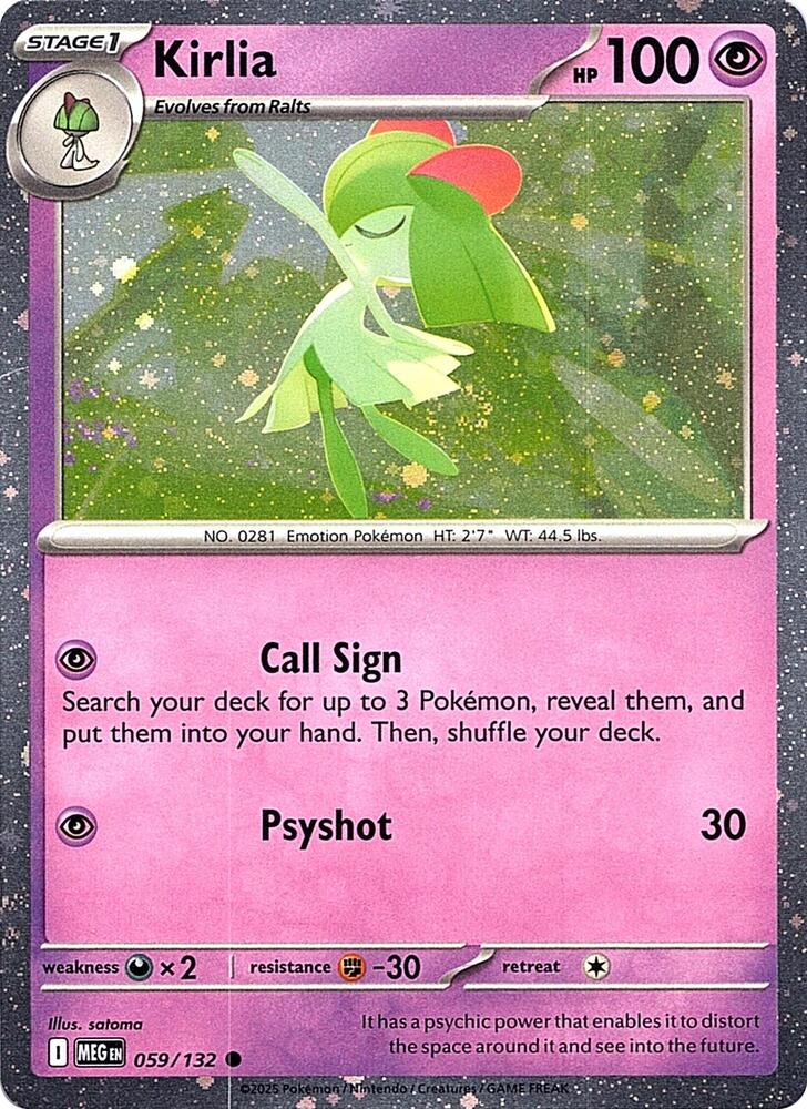 Kirlia - 059/132 - Cosmos Holo - Miscellaneous Cards & Products