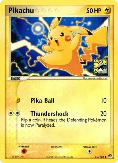 Pikachu - 60/106 - 2005 San Diego Comic Con - Miscellaneous Cards & Products