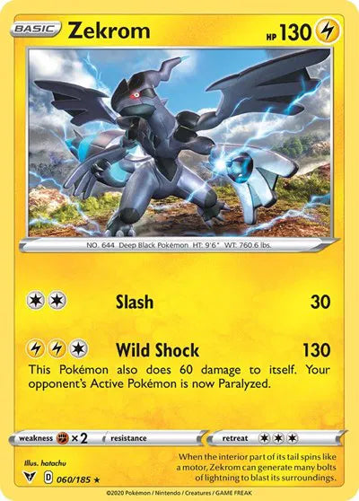 Zekrom - 060/185 - Cosmos Holo - Miscellaneous Cards & Products