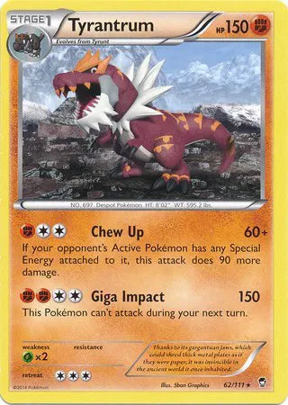Tyrantrum - 62/111 - Cosmos Holo - Miscellaneous Cards & Products