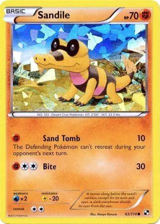 Sandile - 63/114 - Cracked Ice Holo - Miscellaneous Cards & Products