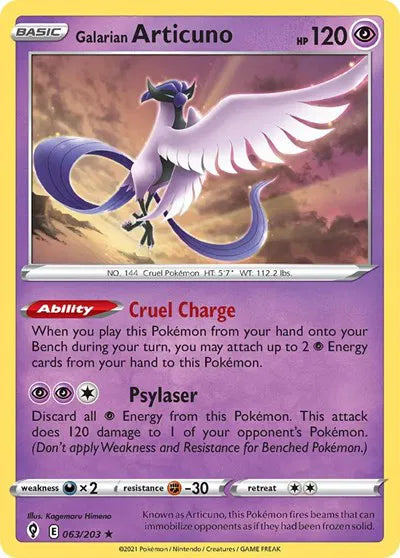 Galarian Articuno - 063/203 - Deck Exclusives