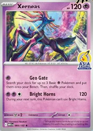 Xerneas - 064/132 - Asia Stamped Promo - Miscellaneous Cards & Products