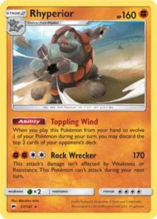 Rhyperior - 067/147 - SM Burning Shadows - Deck Exclusives