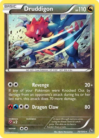 Druddigon - 070/106 - Flashfire - Deck Exclusives