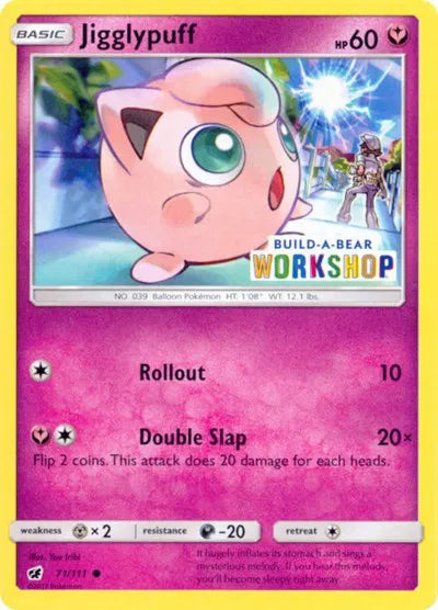 Jigglypuff - 71/111 - Build-A-Bear Workshop Exclusive - Miscellaneous Cards & Products