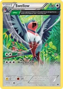 Swellow - 072/108 - XY Roaring Skies - Deck Exclusives