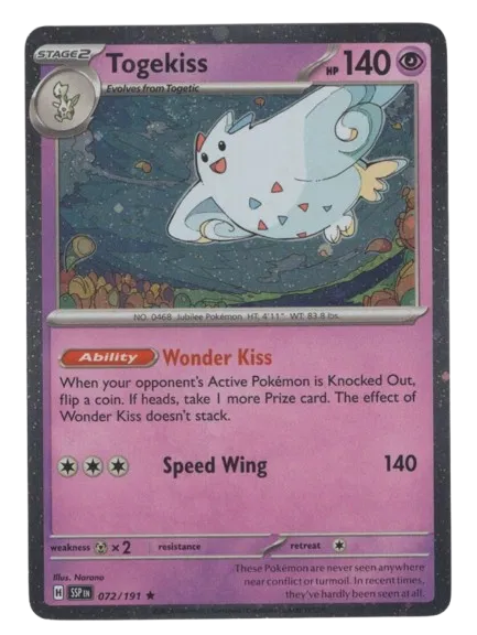 Togekiss - 072/191 - Cosmos Holo - Miscellaneous Cards & Products
