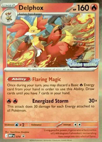 Delphox - 074 - Staff - Mega Evolution Promo
