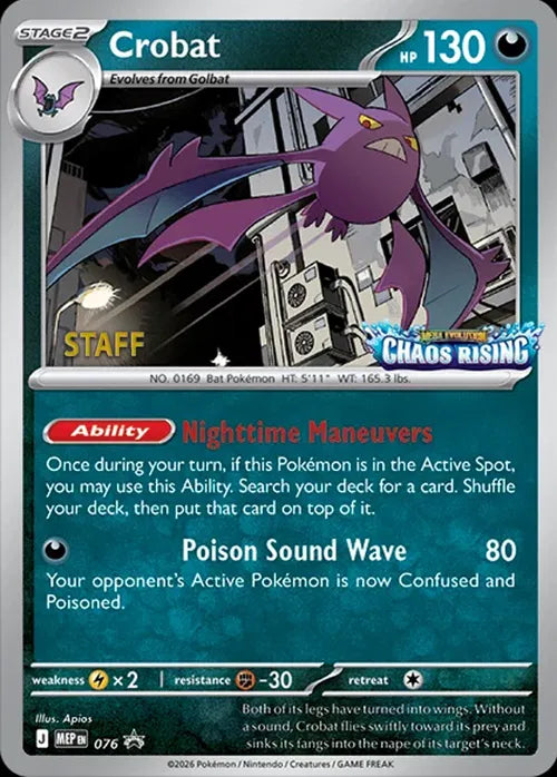 Crobat - 076 - Staff - Mega Evolution Promo