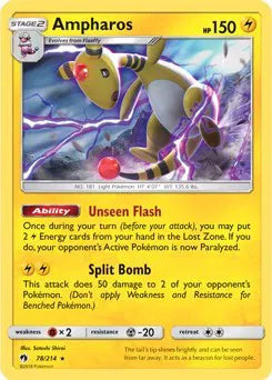 Ampharos - 078/214 - SM Lost Thunder - Deck Exclusives