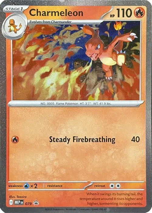 Charmeleon - 079 - Cosmos Holo - Mega Evolution Promo