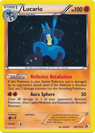 Lucario - 80/113 - Cosmos Holo - Miscellaneous Cards & Products
