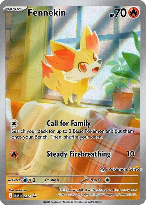 Fennekin - 080 - Pokemon Center - Mega Evolution Promo