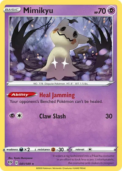 Mimikyu - 081/189 - Cosmos Holo - Miscellaneous Cards & Products