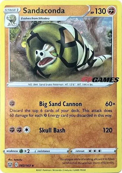 Sandaconda - 082/163 - EB Games Exclusive - Miscellaneous Cards & Products