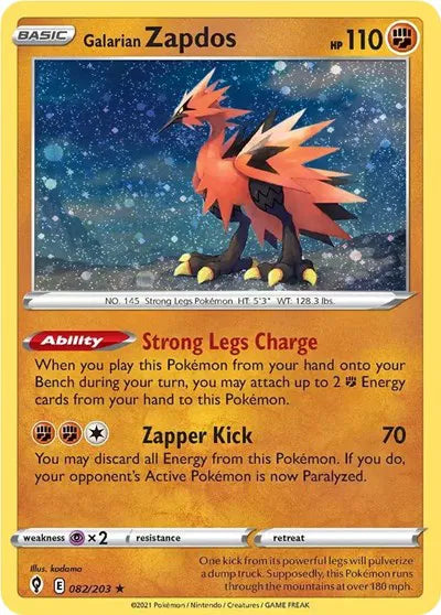 Galarian Zapdos - 082/203 - Miscellaneous Cards & Products