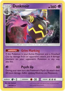 Dusknoir - 085/236 - Prerelease Kit Exclusive - Deck Exclusives