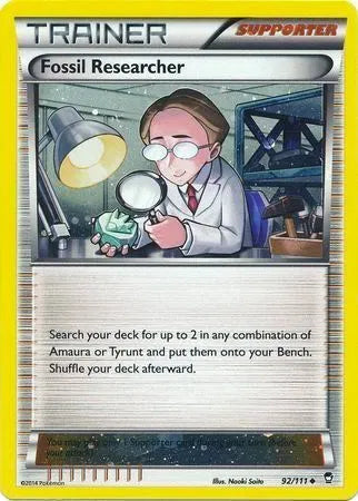 Fossil Researcher - 92/111 - Cosmos Holo - Miscellaneous Cards & Products