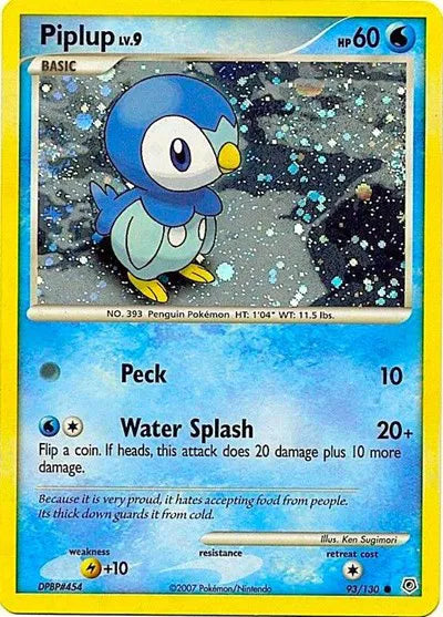 Piplup - 93/130 - Cosmos Holo - Miscellaneous Cards & Products