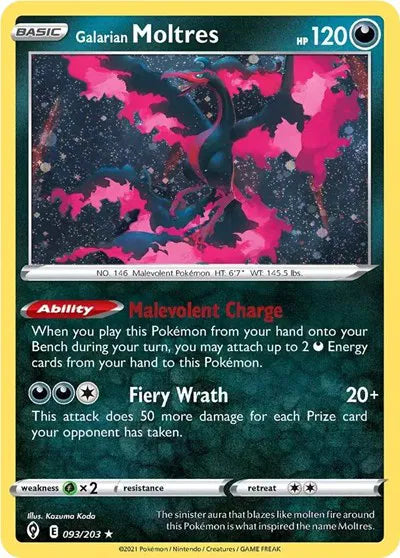 Galarian Moltres - 093/203 - Miscellaneous Cards & Products