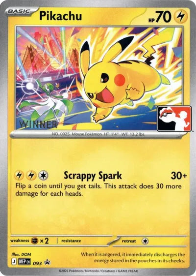 Pikachu - 093 - Winner - Mega Evolution Promos