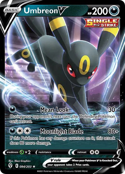 Umbreon V - 094/203 - Non Holo - Deck Exclusives