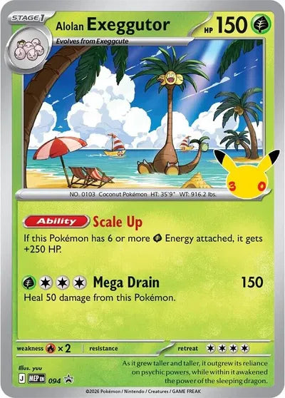Alolan Exeggutor - 094 - 30th Celebration - Mega Evolution Promos