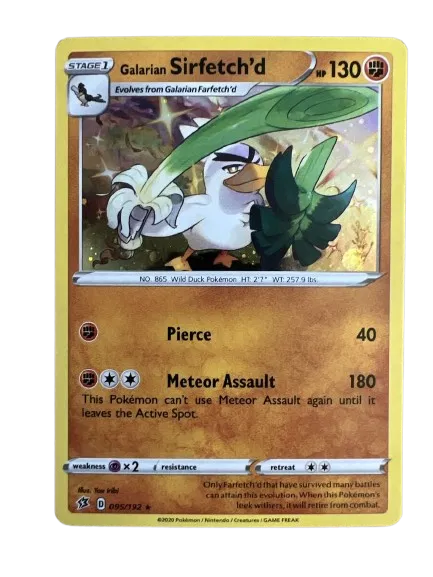 Galarian Sirfetch'd - 095/192 - Cosmos Holo - Miscellaneous Cards & Products