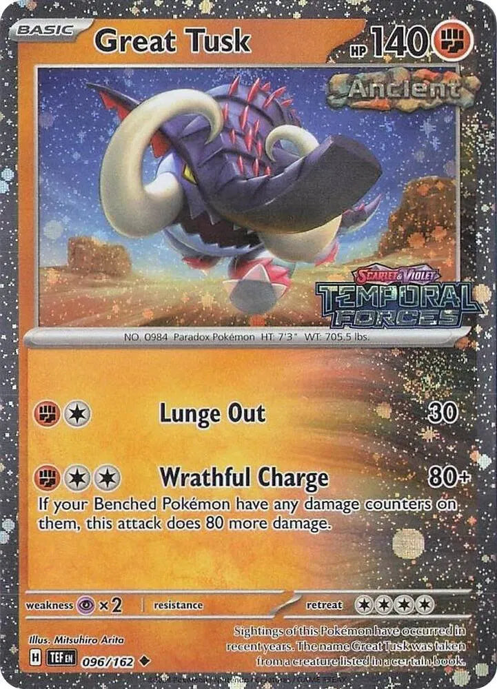 Great Tusk - 096/162 - Temporal Forces Stamped - Miscellaneous Cards & Products