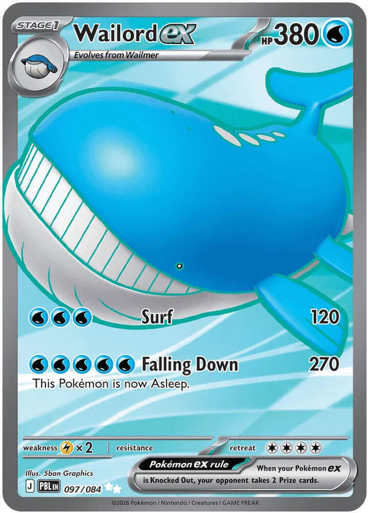 Wailord ex - 097/084 - Pitch Black
