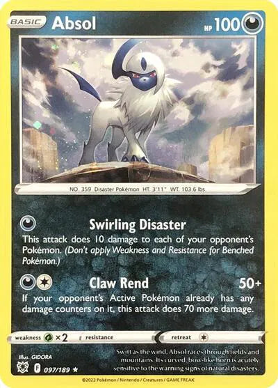 Absol - 097/189 - Cosmos Holo - Miscellaneous Cards & Products
