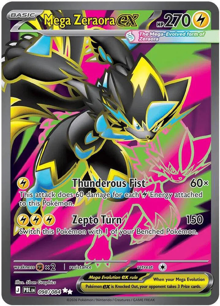 Mega Zeraora ex - 098/084 - Pitch Black