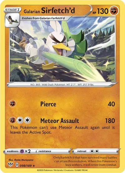 Galarian Sirfetch'd - 098/189 - Cracked Ice holo - Deck Exclusives