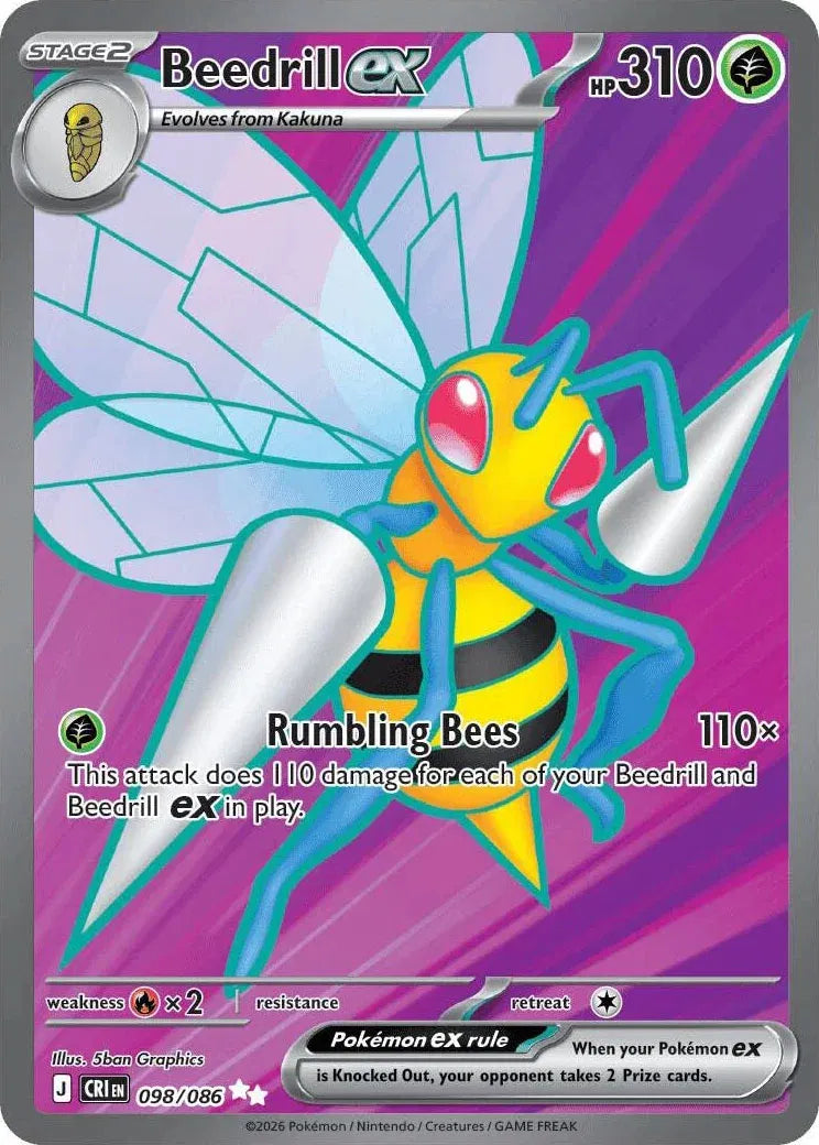 Beedrill ex - 098/086 - Chaos Rising
