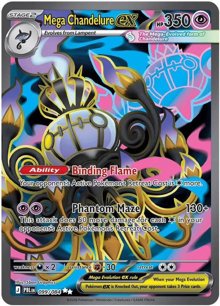 Mega Chandelure ex - 099/084 - Pitch Black