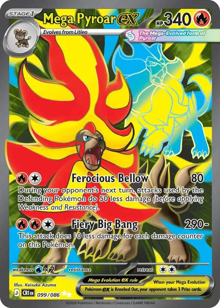 Mega Pyroar ex - 099/086 - Chaos Rising