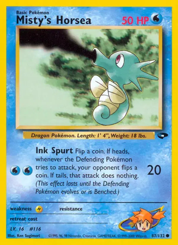 Misty's Horsea - 87/132 - Gym Challenge