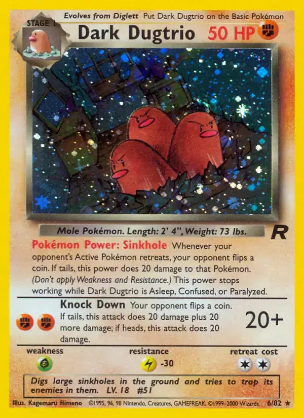 Dark Dugtrio - 6/82 - Team Rocket