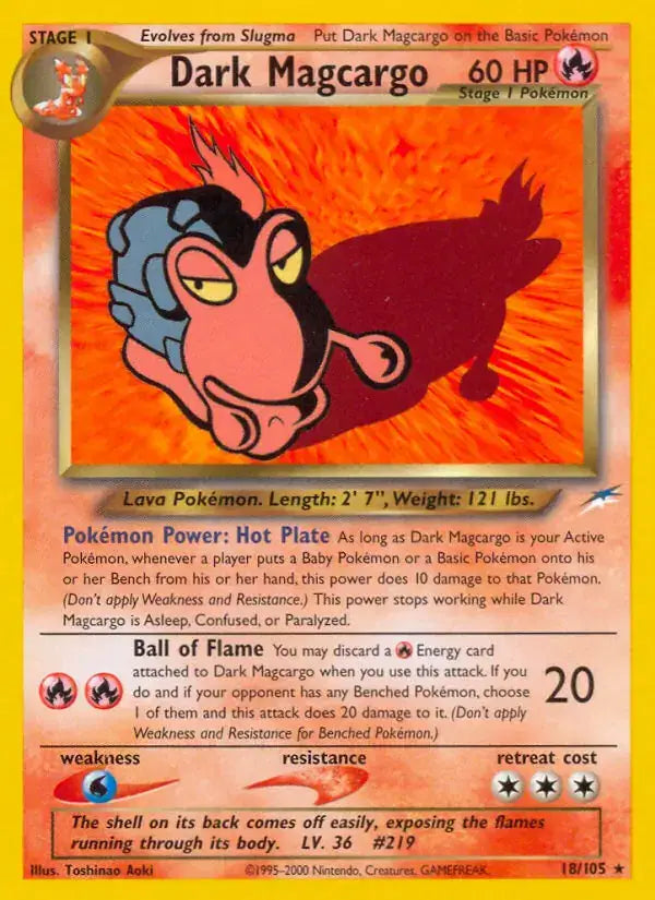 Dark Magcargo - 18/105 - Neo Destiny